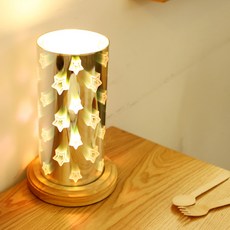 星星圓筒短立燈, 銀