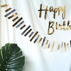 派對派對五彩紙屑花環 2p, 金子