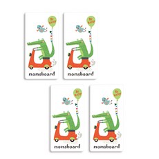 momsboard 磁性板擦 4入, 哈皮艾利