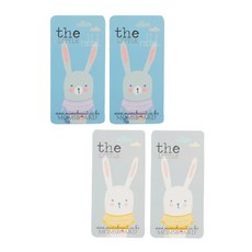 moms board 印花板擦 2款 2件組, 兔子