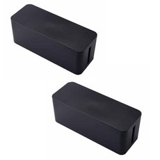 THE ZAKKA 電線收納盒, 黑色, 2個