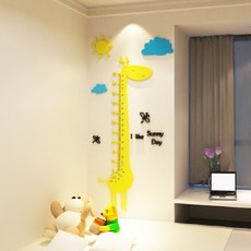 3D長頸鹿身高貼紙