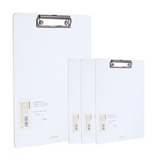 deLi Linfini 剪貼板 A4, F76212 白色, 4個