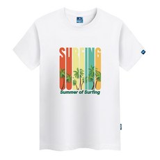 진마니아 썸머써핑 라운드 통기성 반팔 티셔츠 TS-060