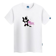진마니아 춤추는고양이 라운드 반팔티 TS-367