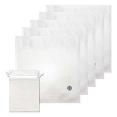 Songwol 松月 素色迷你方形擦手巾 65g+收納袋, 毛巾（象牙色）、小袋（半透明）, 1套