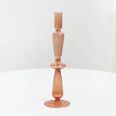 컬러글라스 캔들홀더 롱앙팡, 브라운