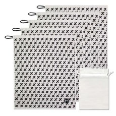 Songwol 松月 印花可掛式擦手巾 65g+收納袋, 毛巾（灰色）、小袋（半透明）, 1套