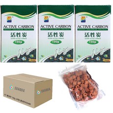 XINYOU 活性炭 150g x 3p + 活性炭過濾介質 300g 套組, 1套