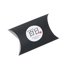 半月形盒子+百日貼紙 漢文2組, 黑色的, 100套