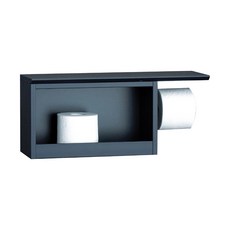 DOOJIN 浴室高級款衛生紙架置物架 右款 PS, 海軍藍, 1個