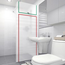 Design Soopul 北歐風格無膠靜電淋浴窗貼, NSW 838