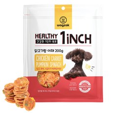 와그작 강아지 건강한 육포, 혼합맛(닭고기/야채), 200g, 1개