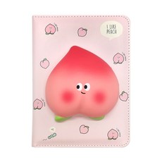 Pinkfoot 立體封面紓壓筆記本, 桃子款, 1本