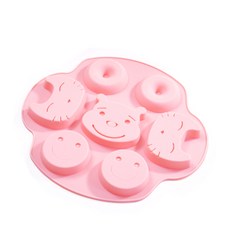 You&Me矽膠手作蛋糕餅乾模具 BG024, 粉色的, 1個