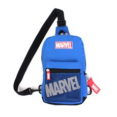 鋼鐵人文字印花網眼斜背包