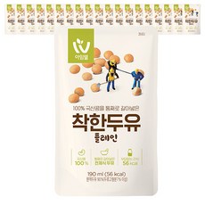 아임웰 착한두유 플레인, 190ml, 20개