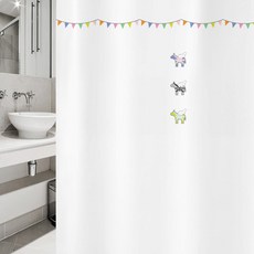 Supul 北歐風格浴簾 sc599 L 1800 x 1880 mm + 不鏽鋼掛鉤, 1套