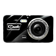 KDsafe S4 블랙박스 2채널 + 메모리카드 128GB + 일반 상시전원 KD-CARDVR-SA01