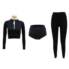 VENDIS 女款 Indie 短版防曬上衣 M225 + Indie 高腰比基尼泳褲 M609 + Indie 防水緊身褲 M610