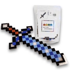 撞色夜光標誌劍奈米積木, 混合顏色, 1個