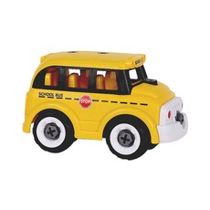 happy play 聲校車工具玩玩具DIY, 黃色的