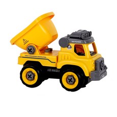 happy play 聲音自卸車工具玩玩具 DIY, 黃色的