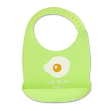 Baby Bakery 煎蛋造型矽膠圍兜, 混色, 1組