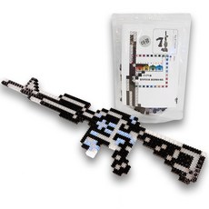 彩色塊夜光機關槍奈米積木, 混色