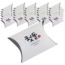 迷你感謝半月盒 100入+書法1週歲貼紙 100入, 白+黑, 1套