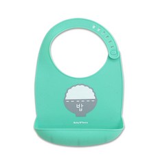 Baby Bakery 矽膠吃飯圍兜, 白飯款, 1組