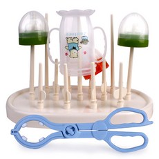 奶瓶晾乾架+奶瓶夾, 混色