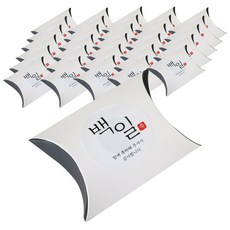 迷你感謝半月盒 100入+韓文2百日貼紙 100入, 白+黑, 1套