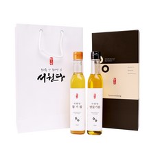SEOWONDANG 敘元堂 食用油禮物組 6號 芝麻油 250ml+生紫蘇油 250ml+提袋, 1套