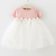 JOY MULTI 新生兒蕾絲邊禮服