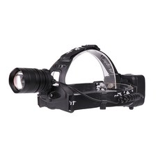 LED 頭燈 CREE XM-L3 MAX 9000LM, 黑色, 1個