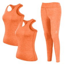 ARMEDES 女款機能性瑜伽背心 2入+9分褲套裝 AR-2222262