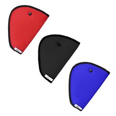 AGAFURA 孩童安全帶三角固定器, 紅色+黑色+藍色, 3入