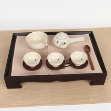 你好陶瓷青花米色幼兒教育用3人茶具組