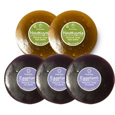 Probubbly 肥皂 魚腥草味 2入+茄子味 3入, 1組