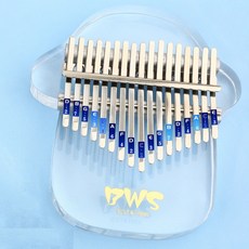 Moehanggi 17音階拇指琴 透明彩色 款式4, 單品