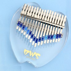 Moehang樂器17音階拇指琴 透明彩色 款式7, 單品