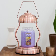 Sweet Dial Switch 古董銅蠟燭加熱器 + 洋基蠟燭大爵士 + 鹵素燈泡 2p, Lemon Lavender, 復古銅