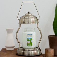 The Sweet 觸控開關復古懷舊融蠟燈 + Yankee Candle 大蠟燭罐 + 鹵素燈泡 2入, 潔淨棉