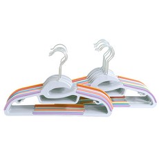 BeBeHook Premium多用途防滑衣架, 灰色, 20入