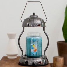 the Sweet 復古造型鍍鎳加熱燭燈 黑色+蠟燭 L號+鹵素燈泡組 2入, Bahama Breeze