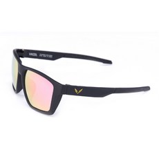 VKOOL 偏光鏡片太陽眼鏡 VK-2007+夾子, 全黑+粉色