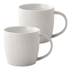 Venti浮雕馬克杯 670ml, 2入, 白色