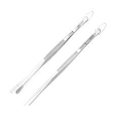 데일리셰프 요리 핀셋 일자형 30cm + 둥근머리형 30cm 세트, 실버, 1세트