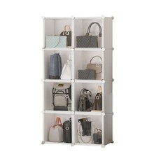 GAPANG 可拼搭袋櫃白色 8 格 147 x 22cm, 1個